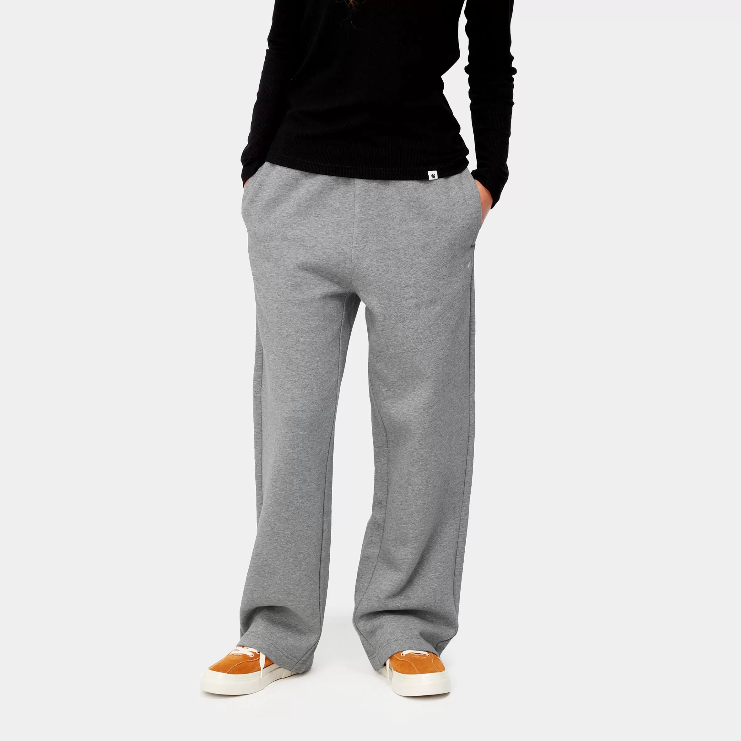 Carhartt WIP Sweats>W' Casey Sweat Pant Grey Heather / Silver