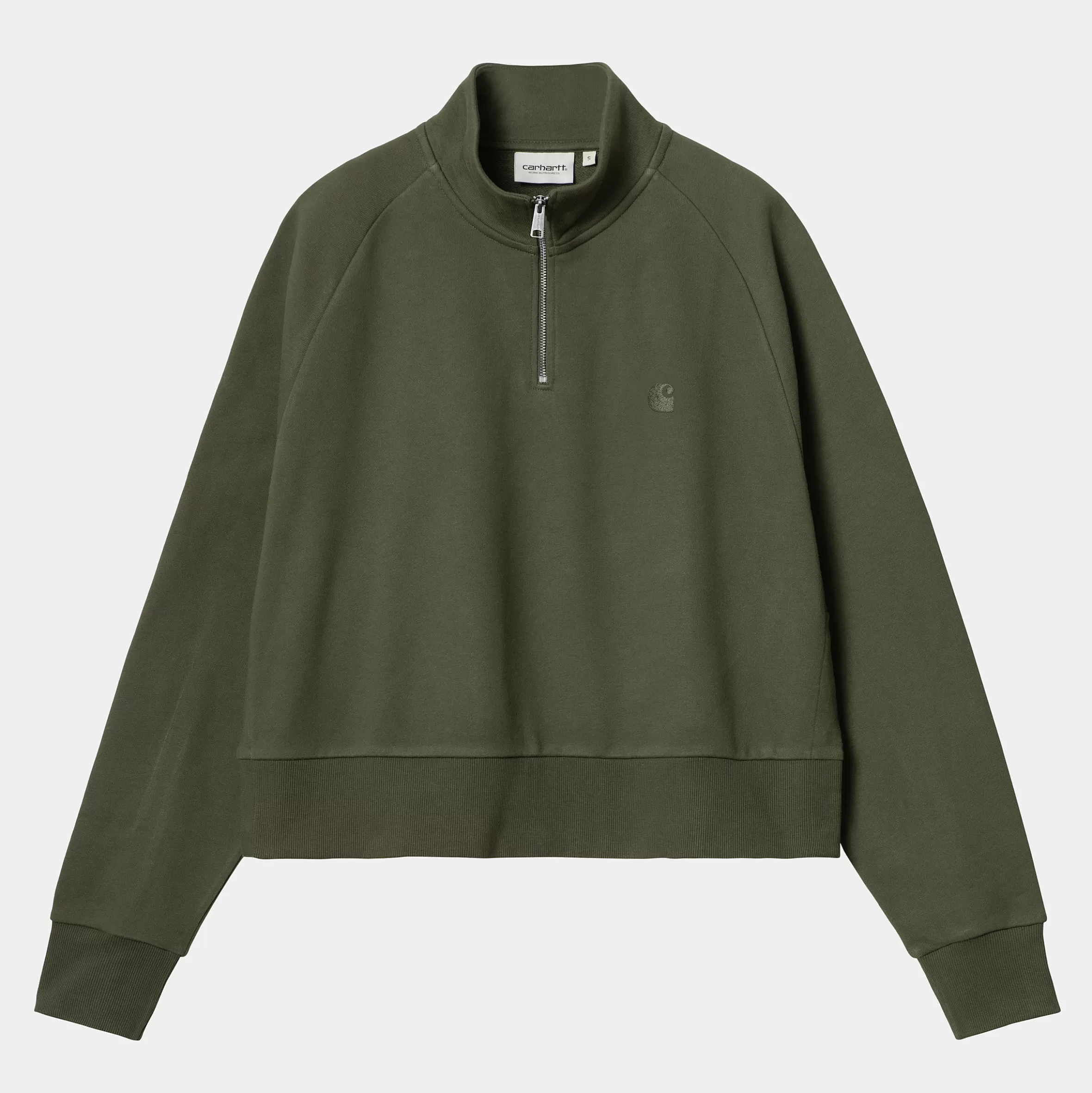 Carhartt WIP Sweats>W' Colburn High Neck Sweat Office Green