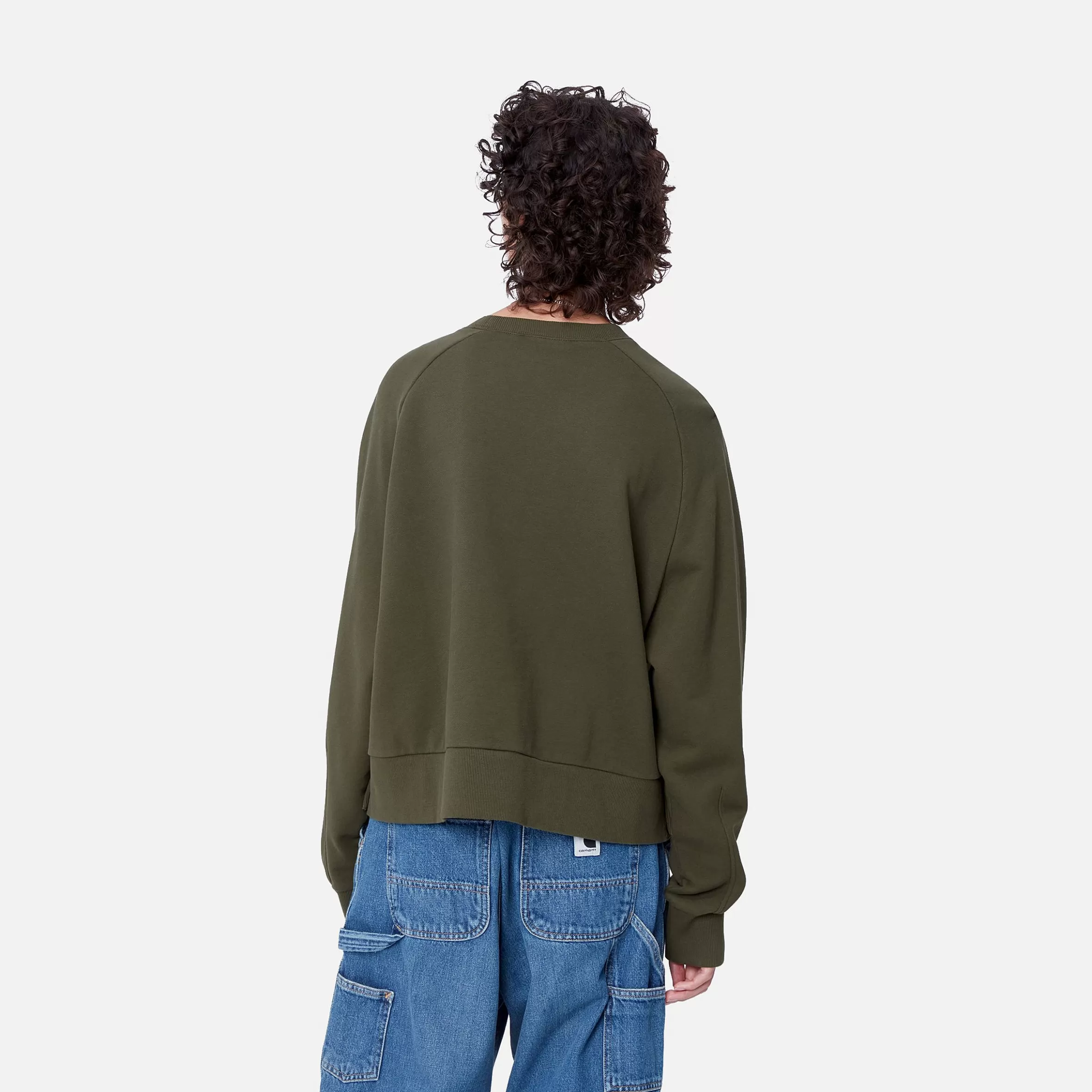 Carhartt WIP Sweats>W' Colburn Sweat Office Green