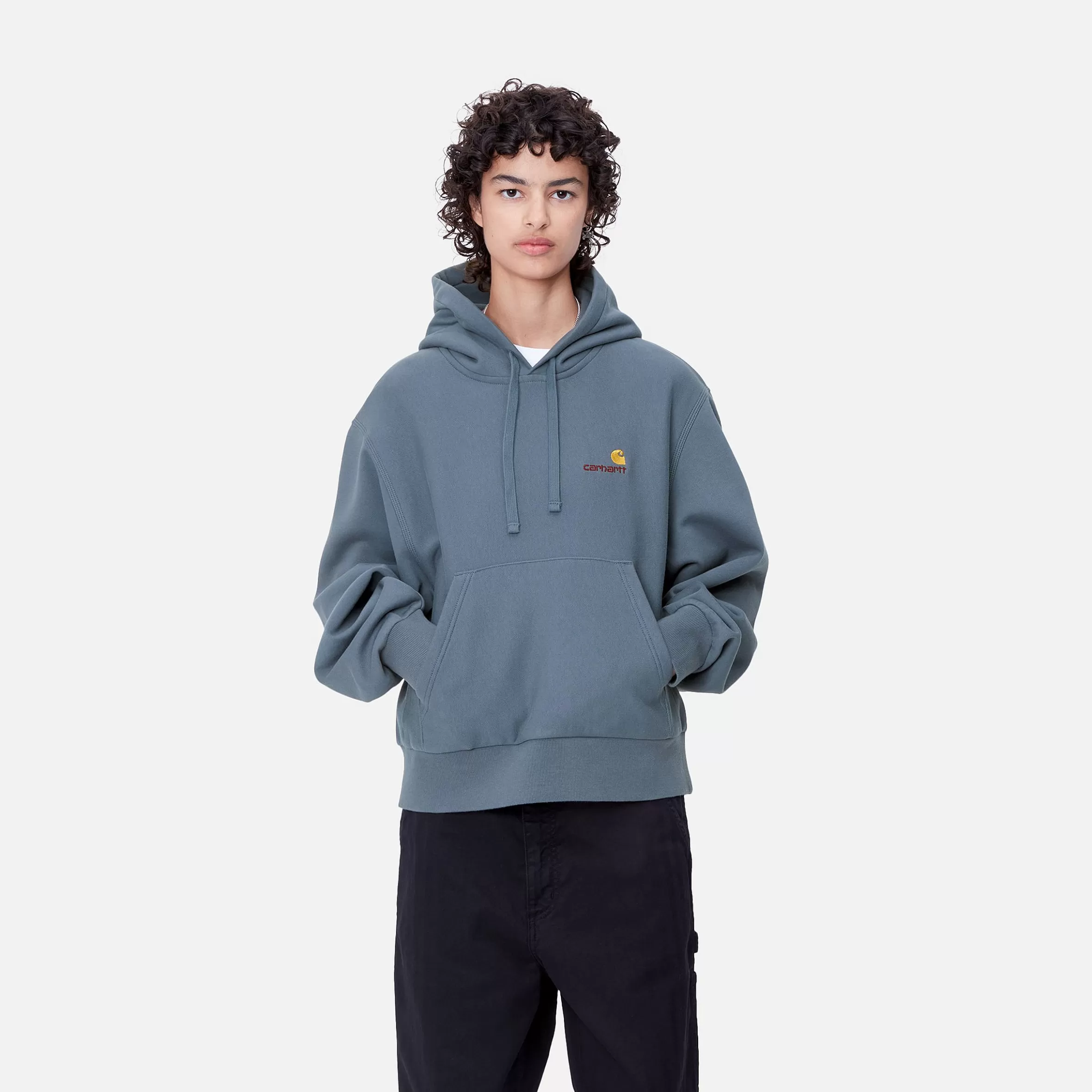 Carhartt WIP Sweats>W' Hooded American Script Sweatshirt Positano