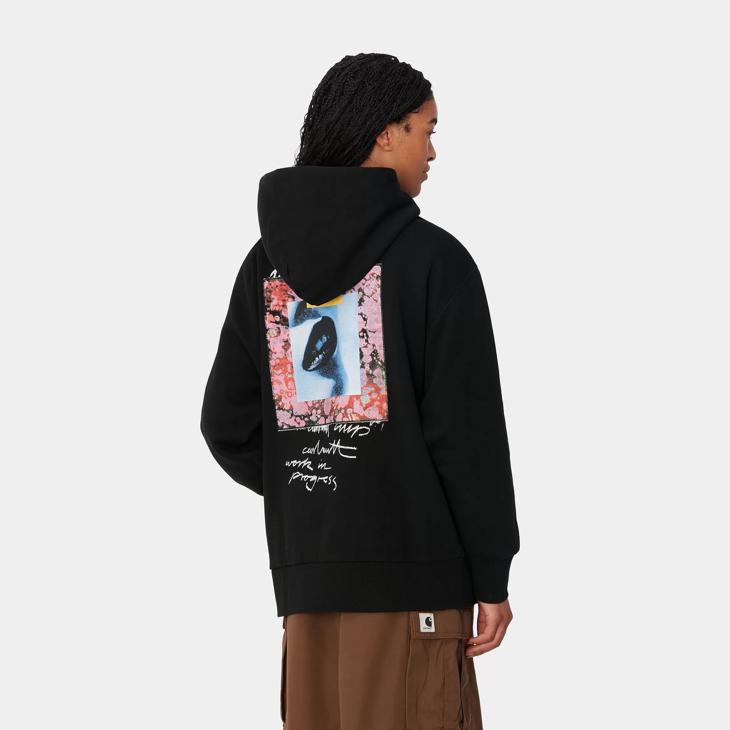 Carhartt WIP Sweats>W' Hooded Lips Sweat Black