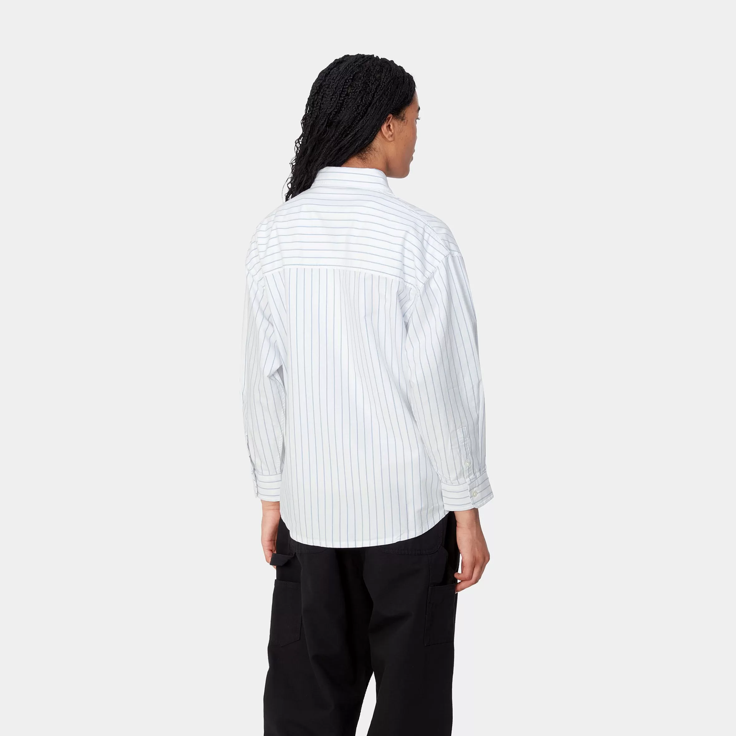 Carhartt WIP Hemden>W' L/S Dowlen Shirt Dowlen Stripe, White / White