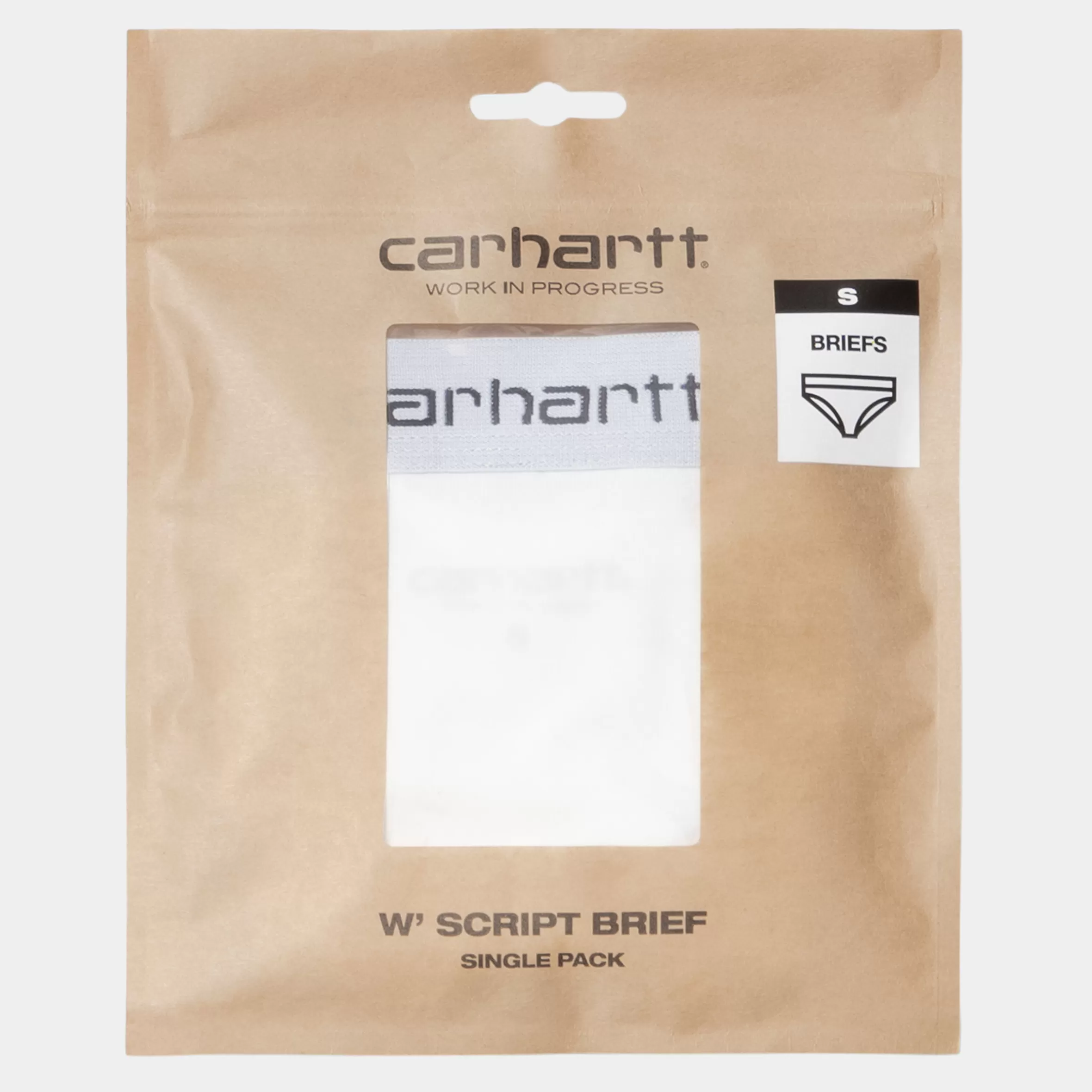 Carhartt WIP Unterwäsche>W' Script Brief White