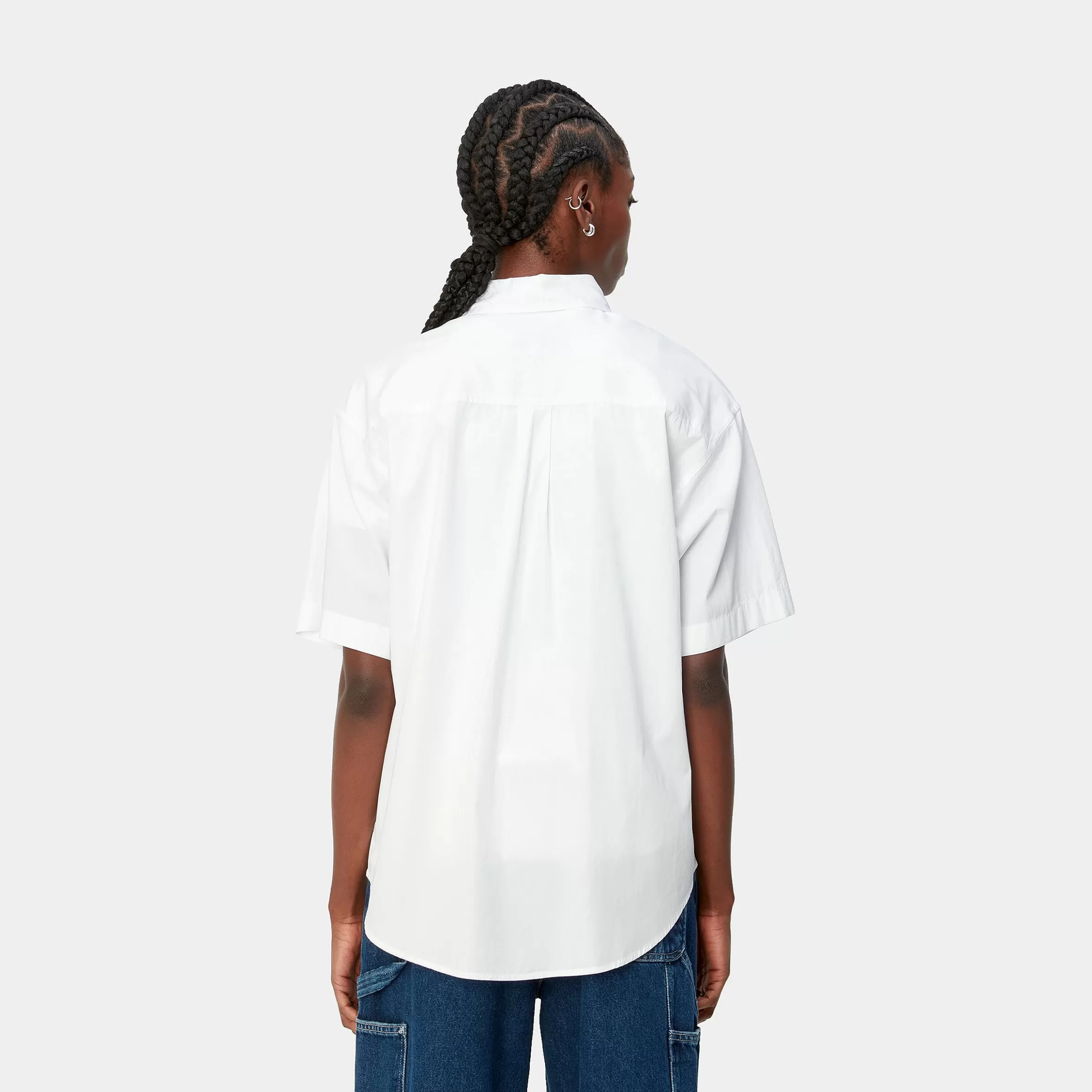 Carhartt WIP Hemden>W' S/S Jaxon Shirt White / White