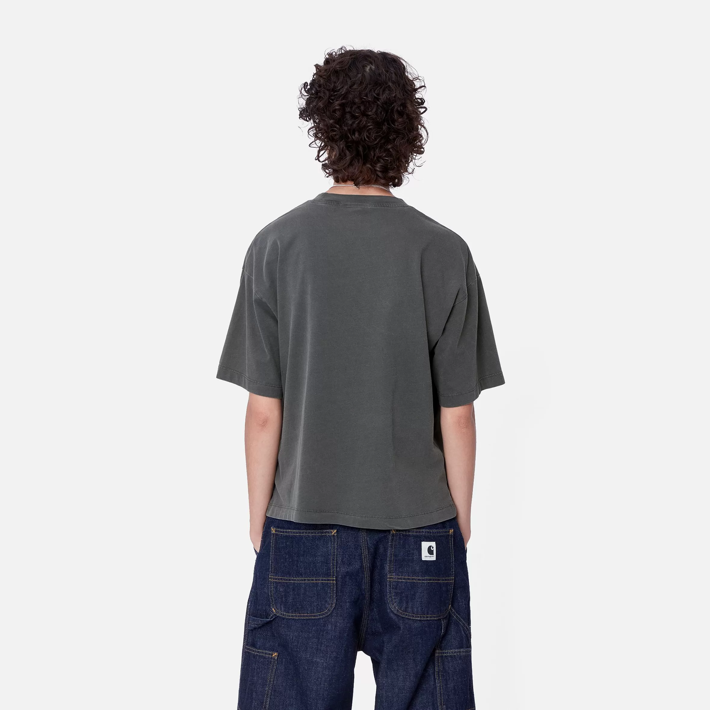 Carhartt WIP T-Shirts>W' S/S Nelson T-Shirt Graphite