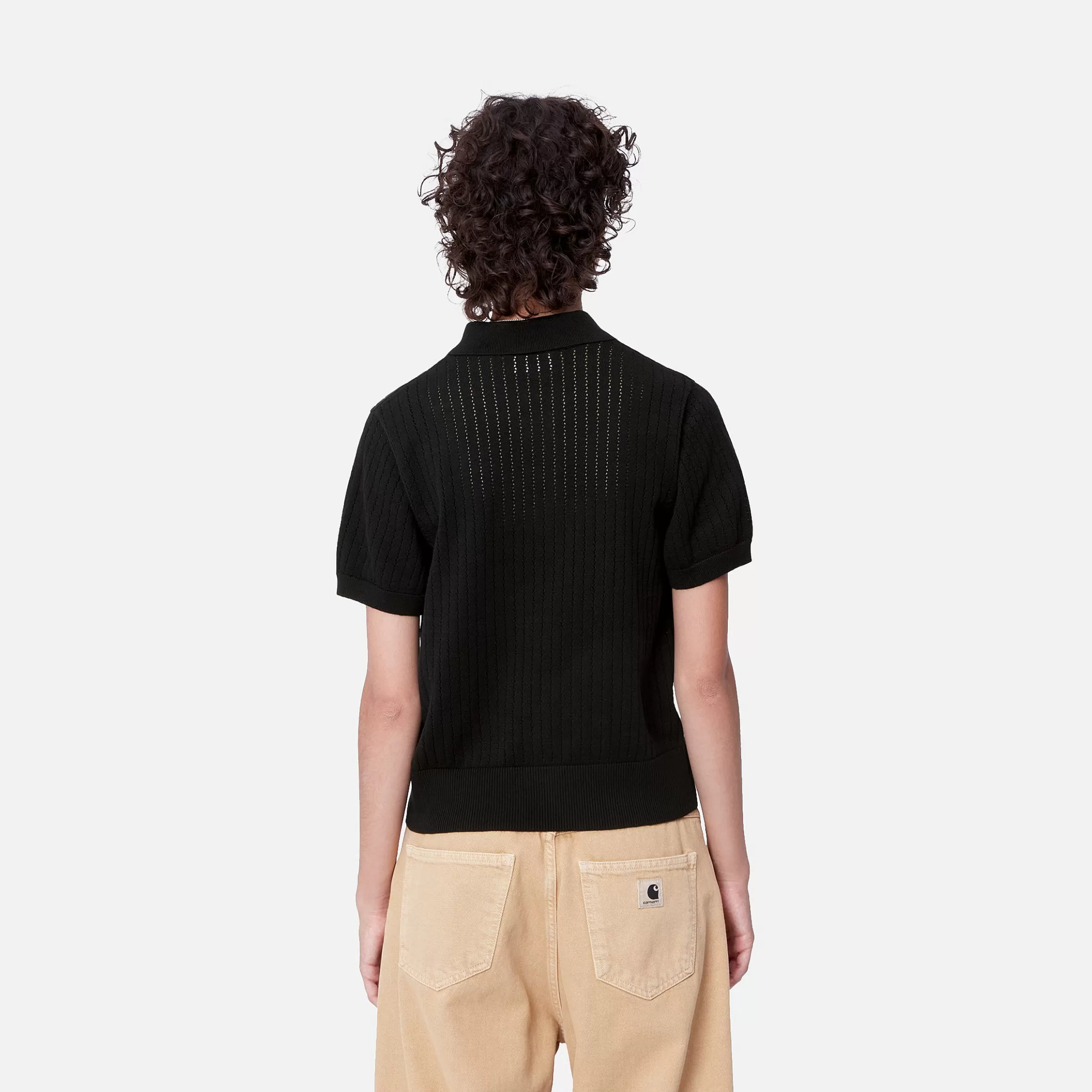 Carhartt WIP Strick>W' S/S Norlina Polo Black