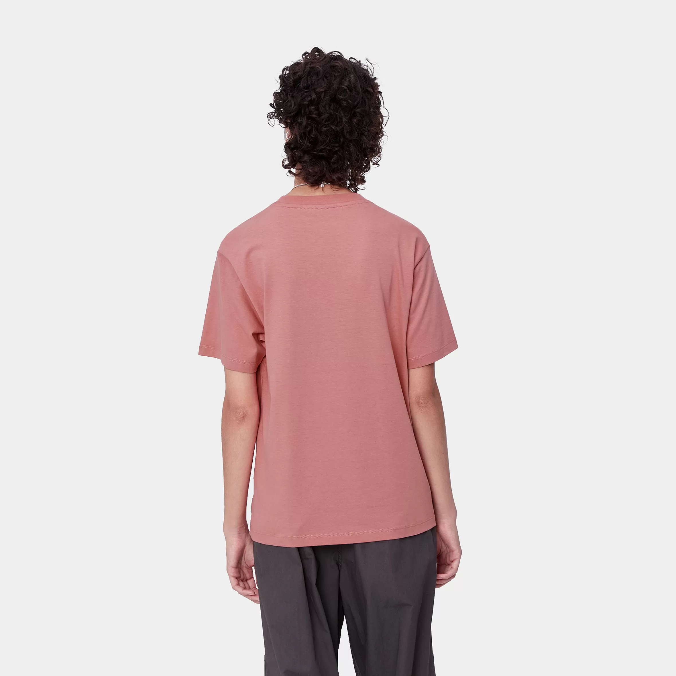 Carhartt WIP T-Shirts>W' S/S Pocket T-Shirt Dusty Rose