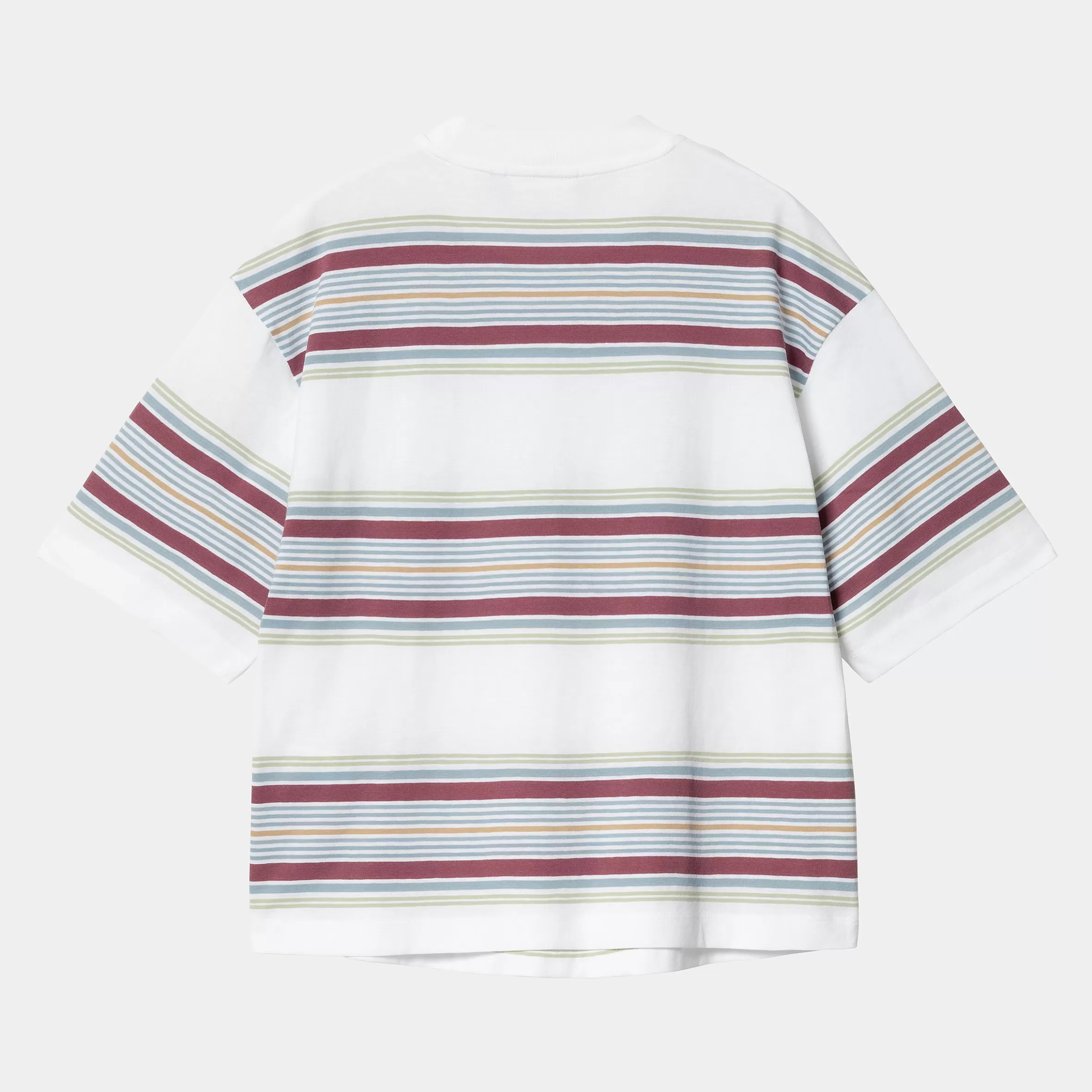 Carhartt WIP T-Shirts>W' S/S Snyder T-Shirt Snyder Stripe, White