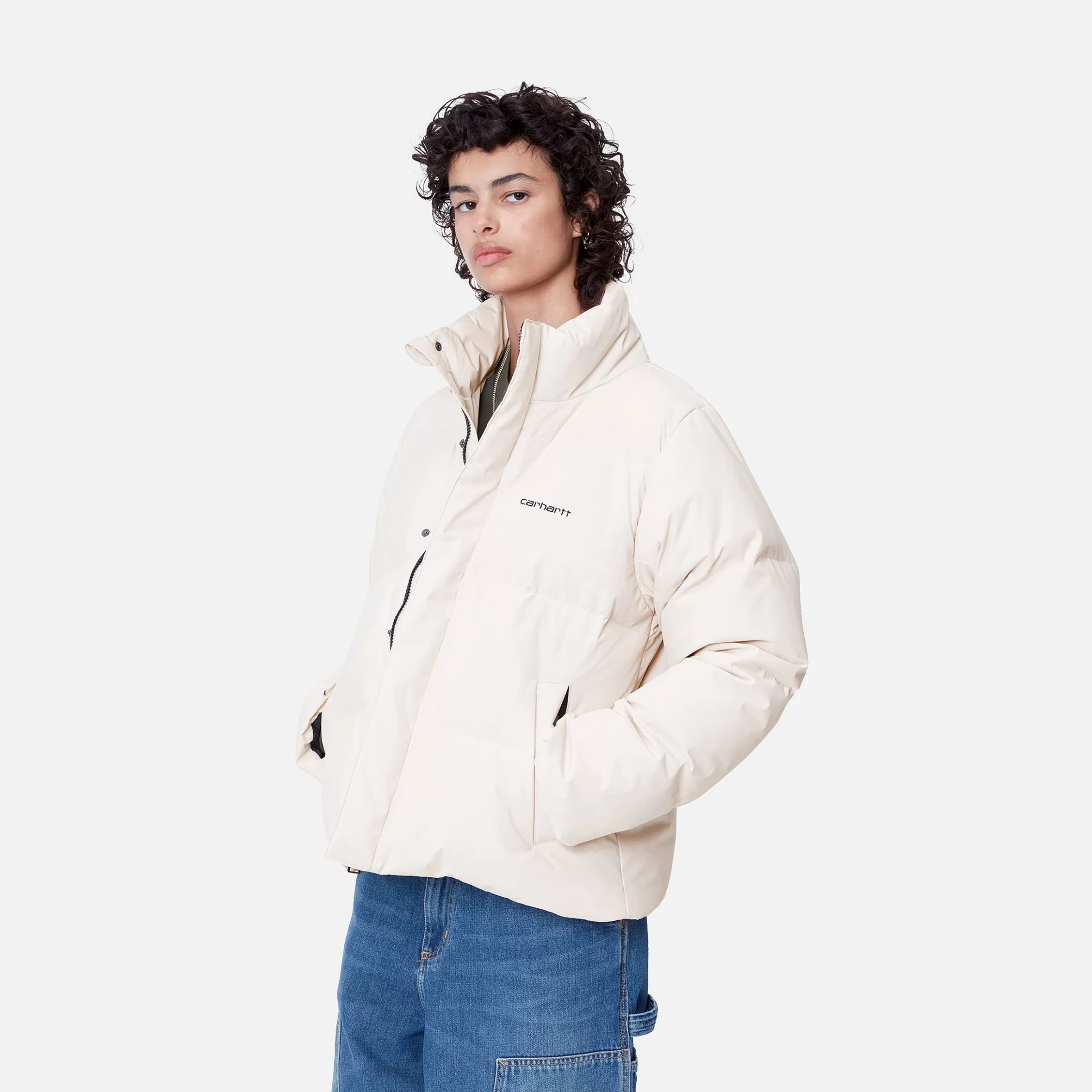 Carhartt WIP Jacken>W' Yanie Jacket Moonbeam / Black