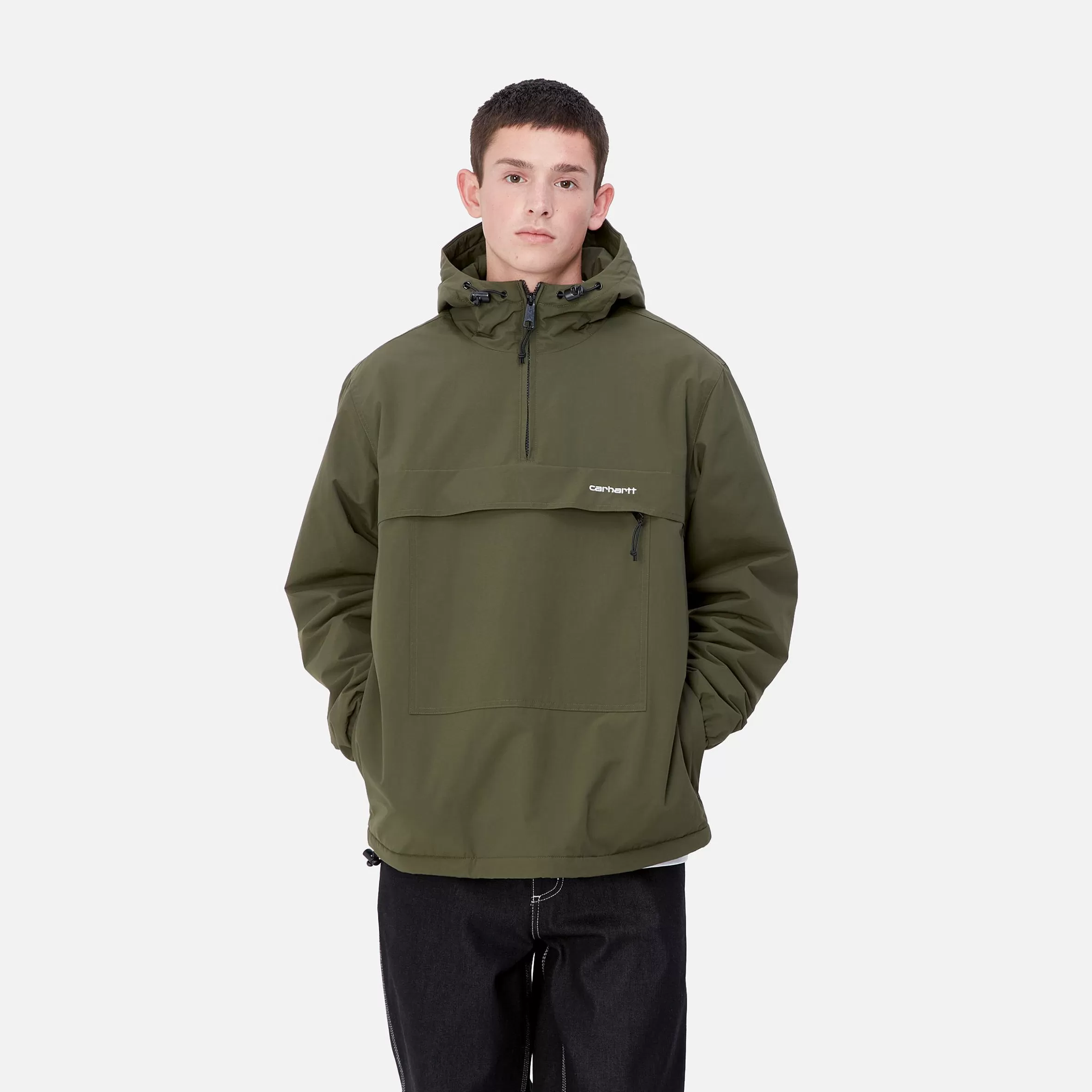 Carhartt WIP Jacken & Mäntel>Windbreaker Pullover (Winter) Office Green / White