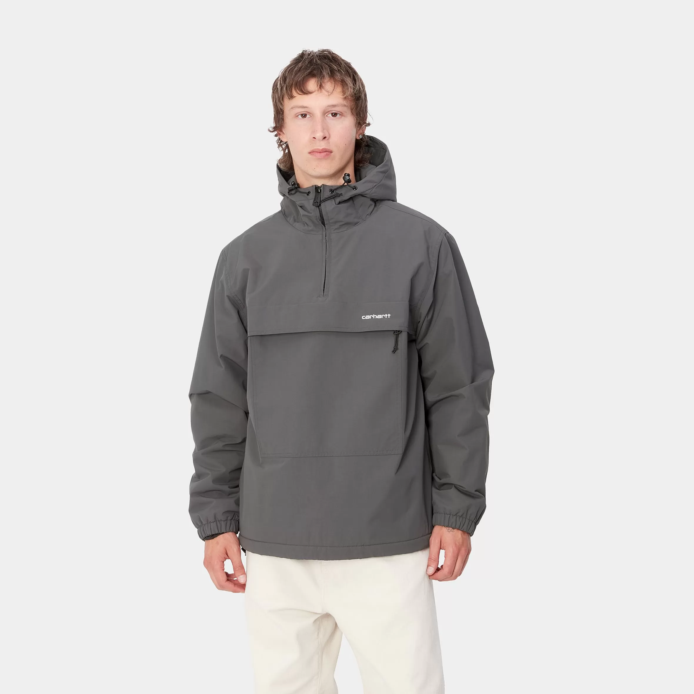 Carhartt WIP Jacken & Mäntel>Windbreaker Pullover (Winter) Graphite / White